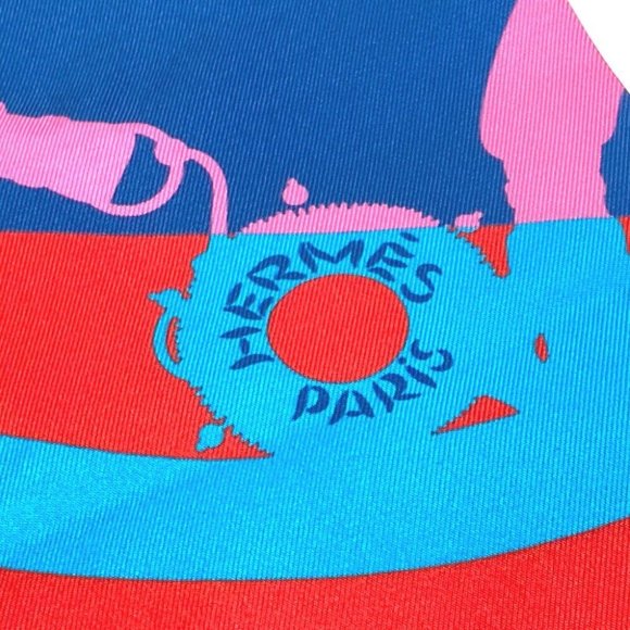 HERMES Polka dot Maxi Twilly Twilly BandeauScarf Scarf silk pink/Red - Picture 9 of 12